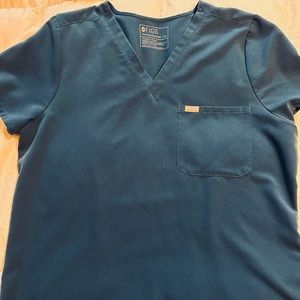 FIGS Catarina scrub top in Deep Reef, 2XL